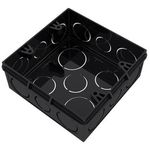 CAIXA LUZ EMBUTIR 4 X 4 PRETA PVC ANTICHAMA TIGRE