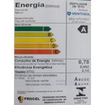 VENTILADOR TETO 3P ELLUZ INVERTER BIVOLT - BRANCO/CINZA