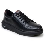 Sapatenis Masculino Leve Confortável Em Couro 100% Legitimo Parra Boots- Preto