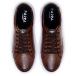 Sapatenis Masculino Leve Confortável Em Couro 100% Legitimo Parra Boots-Havana