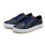Kit 3 Tênis Slip Casual Masculino Leve e Confortável - Preto/Preto - Azul - Palha