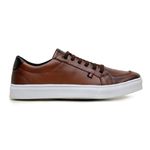 Kit 2 Tênis Slip Casual Masculino Leve e Confortável Parra Boots + Carteira + Meia - Havana - Preto/Branco
