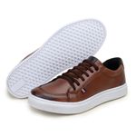 Kit 2 Tênis Slip Casual Masculino Leve e Confortável Parra Boots + Carteira + Meia - Havana - Preto/Branco