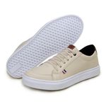 Kit Tênis Slip Casual Masculino Leve e Confortável + Carteira + Relógio + Meia - Palha