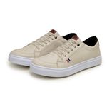 Kit Tênis Slip Casual Masculino Leve e Confortável + Carteira + Relógio + Meia - Palha