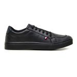 Kit 2 Tênis Slip Casual Masculino Leve e Confortável Parra Boots + Carteira + Meia - Preto/Preto - Preto/Branco