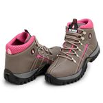 Bota Feminina Adventure Adulto Infantil Parra Boots - Cinza/Pink