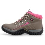 Bota Feminina Adventure Adulto Infantil Parra Boots - Cinza/Pink