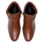 Bota Feminina Chelsea Com Fivela Lateral Cano Curto Couro 100% Legítimo