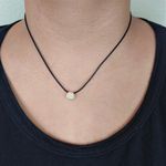 Colar Buriti Preto e Pingente De Zircônias By Kumbayá