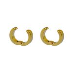 Brinco Argola de Pressão Aço Inoxidável Dourado