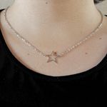 Choker Estrela Vazada Aço Inoxidável 