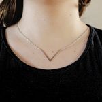 Choker V Aço Inoxidável 