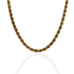 Colar Cordão Baiano 45 cm Aço Inoxidável 