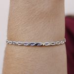 Bracelete Torcido Aço Inoxidável 