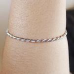 Bracelete Trançado Aço Inoxidável 