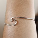 Bracelete Onda Aço Inoxidável 