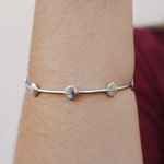Bracelete Conchas Aço Inoxidável 