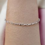 Pulseira Elo Cartier Pequeno Aço Inoxidável 