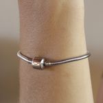 Pulseira Rabo de Rato para Berloque em Aço Inoxidável 