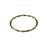 Bracelete Bambu Aço Inoxidável Dourado