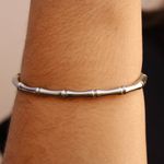 Bracelete Bambu Aço Inoxidável