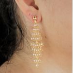 Brinco Festa Navetes Pedra Natural De Morganita By Kumbayá Joias