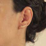 Brinco Ear Cuff Folha By Kumbayá Joias