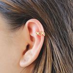 Brinco Piercing Fake 5 Corações by Kumbayá Joias 