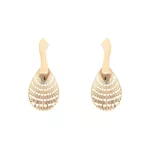 Brinco Base Curvada e Longa Gota com Vazados by Kumbayá Joias 