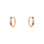 Brinco Argola Riviera Zircônias Coloridas By Kumbayá Joias