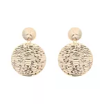 Brinco Redondo Duplo Martelado by Kumbayá Joias 