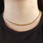 Choker Malha Groumet Fechado By Kumbayá Joias