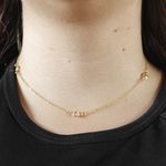 Choker 3 Pingentes Zirconia Incolor By Kumbayá Joias