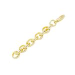 Extensor De Pulseira Elo Portugues Semijoia Banho De Ouro 18k Fecho Camarão