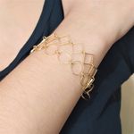 Pulseira Dupla Com Formas Geométricas By Kumbayá Joias