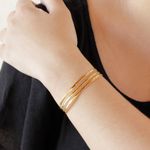 Bracelete 3 Fios Vazados By Kumbayá Joias