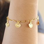 Pulseira Elo Fígaro Com Leques By Kumbayá Joias