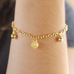 Pulseira Esferas Com Detalhes Em Ponto De Luz By Kumbayá Joias
