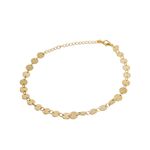 Pulseira Medalhas Banhado a Ouro 18k