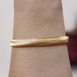 Pulseira Lacraia Banho de Ouro 18K