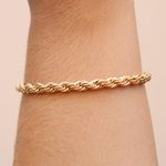 Pulseira Cordão Baiano Grosso Banho de Ouro 18K