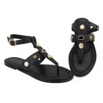 Rasteira Paloma Preta