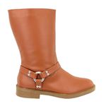 Bota Pietra Biker Cano Médio com Estribo Marrom