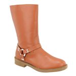 Bota Pietra Biker Cano Médio com Estribo Marrom