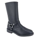 Bota Pietra Biker Cano Médio com Estribo Preta