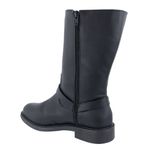 Bota Pietra Biker Cano Médio com Estribo Preta