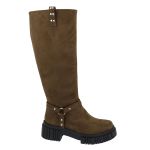 Bota Emilia Montaria Biker Marrom