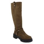 Bota Emilia Montaria Biker Marrom