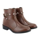 Bota Couro Legitimo Larissa Café